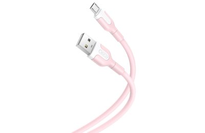 Kabel USB - Micro USB XO NB212 2.1A 1 m Różowy