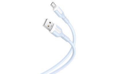 Kabel USB - Micro USB XO NB212 2.4A 1 m Niebieski