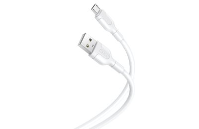 Kabel USB - microUSB XO NB212 2.1A 1 m Biały