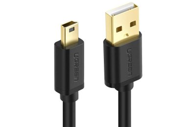 Kabel USB - Mini USB UGREEN 10355B 10W 1m Czarny