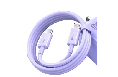 Kabel USB Typ-C - Lightning BASEUS Superior PD 20W 1 m Fioletowy