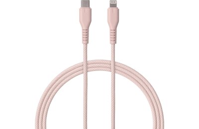 Kabel USB Typ-C - Lightning QUALO Ultimate QKN-CL-16 1.5 m Różowy