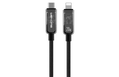 Kabel USB Typ-C - Lightning WEKOME WDC-181 Vanguard Series PD 20W 1 m Czarny