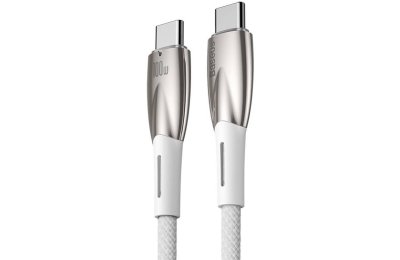 Kabel USB Typ C - USB Typ C BASEUS Glimmer 100W 2 m Biały