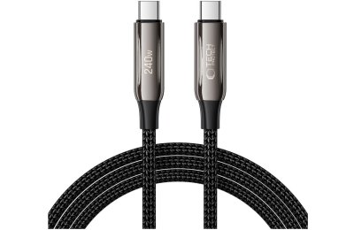 Kabel USB Typ-C - USB Typ-C TECH-PROTECT UB10T Ultraboost 240W 2 m Czarny