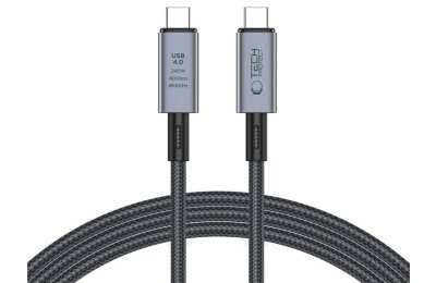 Kabel USB Typ-C - USB Typ-C TECH-PROTECT UltraBoost Max USB 4.0 8K 40GBPS PD240W 2 m Szary