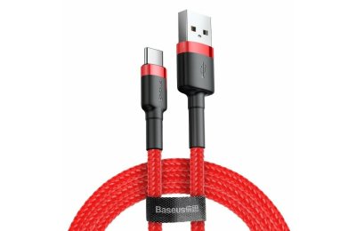 Kabel USB - USB-C BASEUS Cafule 0.5m Czerwony