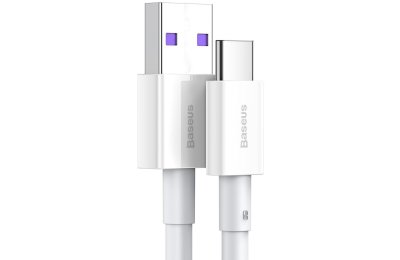 Kabel USB - USB-C BASEUS Superior Series  CATYS-02 66W 1 m Biały
