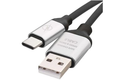 Kabel USB - USB-C EMOS SM7025BL 1 m Czarny
