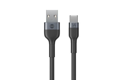 Kabel USB - USB-C FOREVER Flexible 3A 1m Czarny