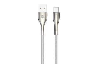 Kabel USB - USB-C FOREVER Sleek 1 m Biały