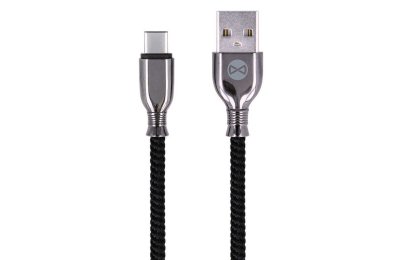 Kabel USB - USB-C FOREVER Tornado 3A 1 m Czarny