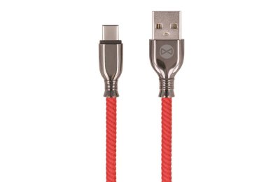 Kabel USB - USB-C FOREVER Tornado 3A 1 m Czerwony