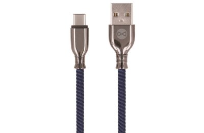 Kabel USB - USB-C FOREVER Tornado 3A 1 m Granatowy