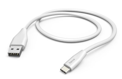 Kabel USB - USB-C HAMA 201596 1.5 m Biały