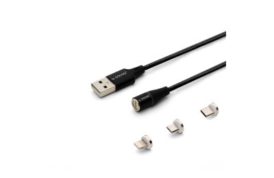 Kabel USB - USB-C Micro Lighting SAVIO CL-155 2 m
