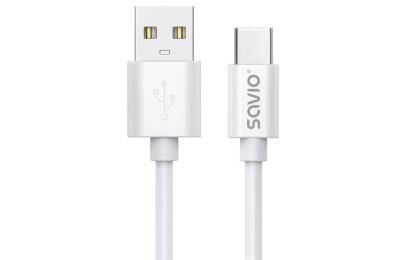 Kabel USB - USB-C SAVIO CL-168 3 m Biały