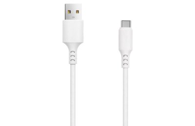 Kabel USB - USB-C SETTY 3A 1 m Biały