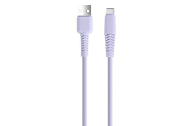 Kabel USB - USB-C SETTY KSA-C-1.529 2.1A 1.5 m Liliowy