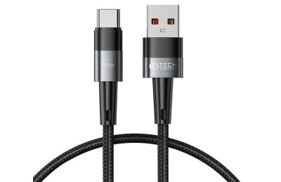 Kabel USB - USB-C TECH-PROTECT UltraBoost 66W/6A 0.25 m Szary