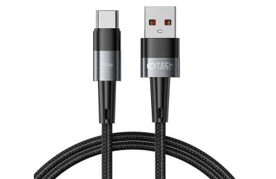 Kabel USB - USB-C TECH-PROTECT UltraBoost 66W/6A 1 m Szary