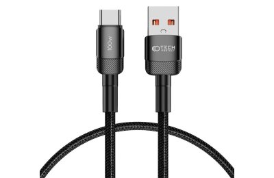 Kabel USB - USB-C TECH-PROTECT UltraBoost EVO 100W/5A 0.5 m Czarny