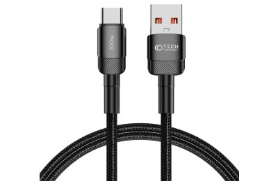 Kabel USB - USB-C TECH-PROTECT UltraBoost EVO 100W/5A 1 m Czarny