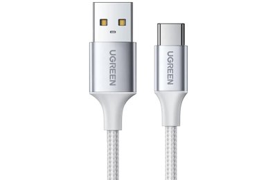 Kabel USB - USB-C UGREEN US288 15W 0.5 m Biały