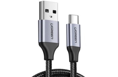 Kabel USB - USB-C UGREEN US288 15W 0.5 m Czarny