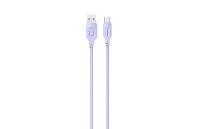 Kabel USB - USB-C USAMS Lithe Series 66W 1.2 m Fioletowy