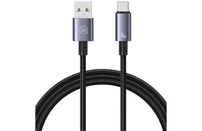 Kabel USB - USB-C USAMS SJ663USB01 3A 1.2 m Stalowy