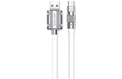 Kabel USB - USB-C WEKOME WDC-186 Wingle Series 1 m Biały