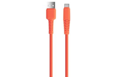 Kabel USB - USB-C XO KSC-C-1.5210 2.1A 1.5 m Pomarańczowy