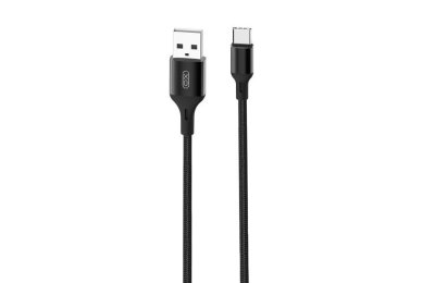 Kabel USB - USB-C XO NB143 2.4A 1 m Czarny