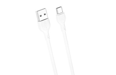 Kabel USB - USB-C XO NB200 2.1A 1 m Biały