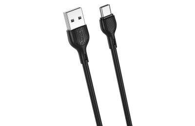 Kabel USB - USB-C XO NB200 2.1A 1 m Czarny
