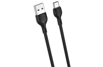Kabel USB - USB-C XO NB200 2.1A 2 m Czarny