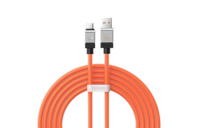 Kabel USB - USB Typ-C BASEUS CoolPlay 100W 2 m Pomarańczowy