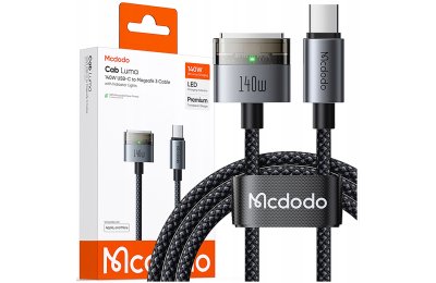 Mcdodo Kabel do zasilacza ładowania Macbook Air Pro USB-C Magsafe 3 140W 2M