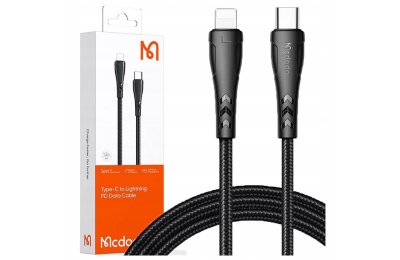 Mcdodo Kabel USB-C Lightning Szybkie Ładowanie 36W 1M Do iPhone 11 12 13 14