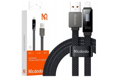 Mcdodo Ładowarka Kabel USB Lightning Szybkiego Ładowania Do iPhone 1M LED