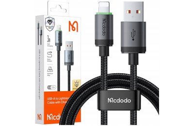 Mcdodo Ładowarka Kabel USB Lightning Szybkiego Ładowania Do iPhone 1M LED