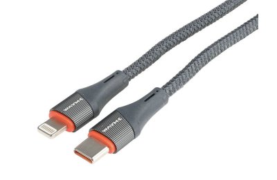 Wayme kabel do ładowania i synchronizacji, w oplocie z mikrofibry, 100 cm, USB-C > Lightning, max 30W