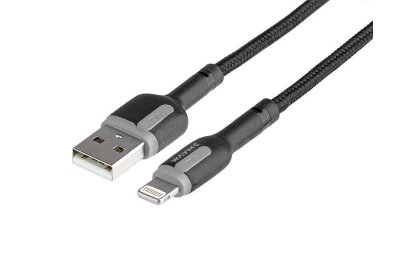 Wayme kabel do ładowania i synchronizacji, w oplocie z mikrofibry, 100 cm, USB > Lightning