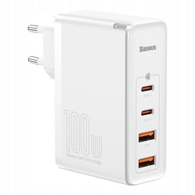 Baseus GaN2 Pro 100 W 2x USB-C + 2x USB-A