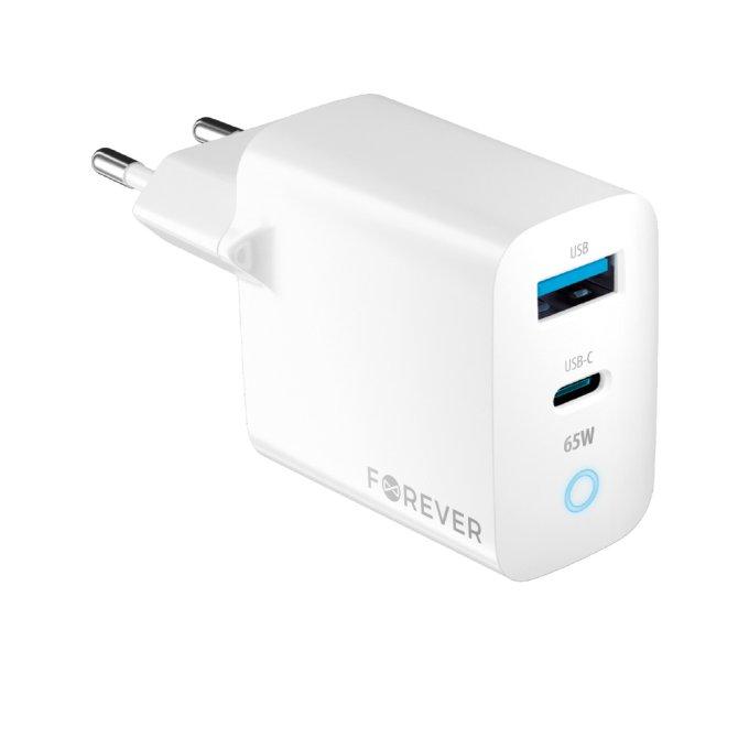 Forever GaN 65 W USB-C + USB-A