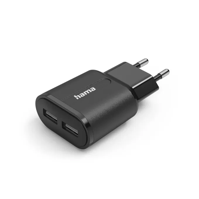 Hama 12 W 2x USB-A czarna