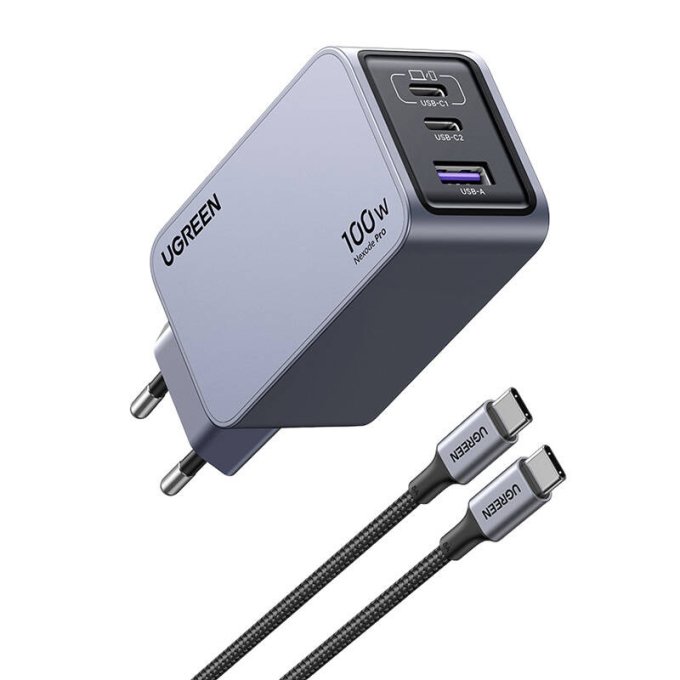 UGREEN Nexode Pro 100 W 2x USB-C + USB-A